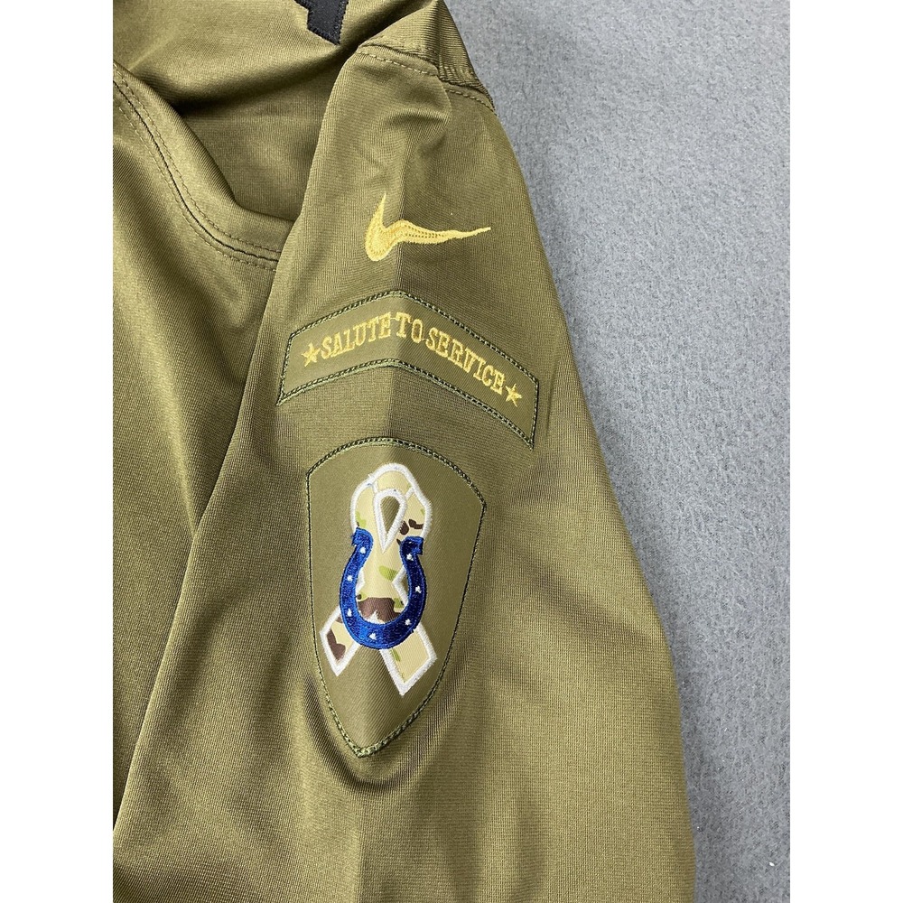 Indianapolis Colts Jersey Mens Large Green NFL Football Nike Andrew Luck - Picture 3 of 8